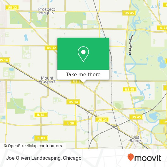 Joe Oliveri Landscaping map