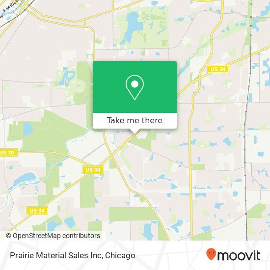 Prairie Material Sales Inc map