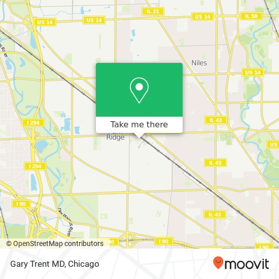 Gary Trent MD map