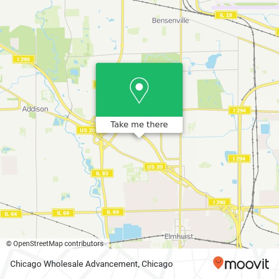 Chicago Wholesale Advancement map