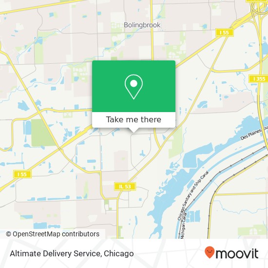 Mapa de Altimate Delivery Service