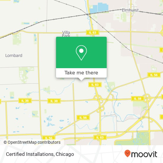 Certified Installations map