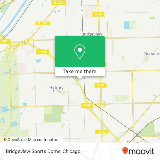 Mapa de Bridgeview Sports Dome