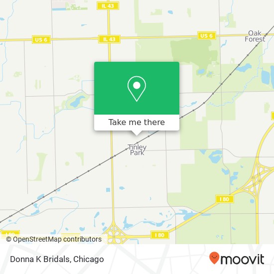 Donna K Bridals map