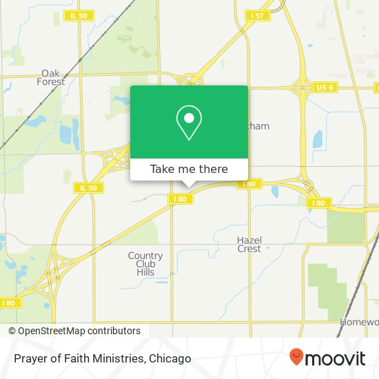 Prayer of Faith Ministries map