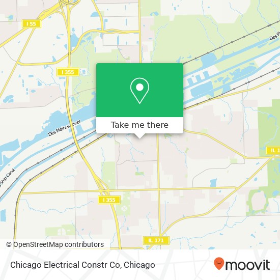 Mapa de Chicago Electrical Constr Co