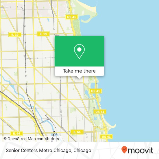 Mapa de Senior Centers Metro Chicago