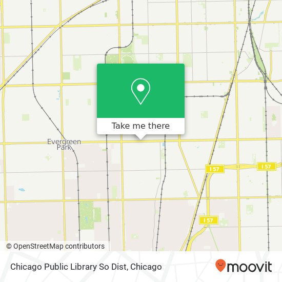 Mapa de Chicago Public Library So Dist