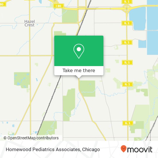 Homewood Pediatrics Associates map