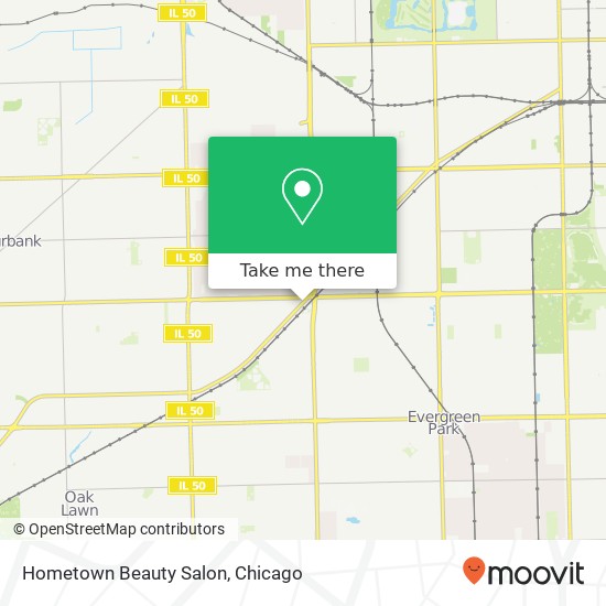 Hometown Beauty Salon map