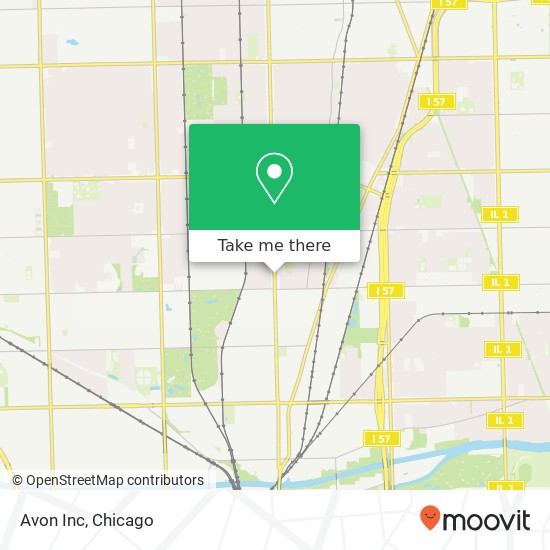 Mapa de Avon Inc