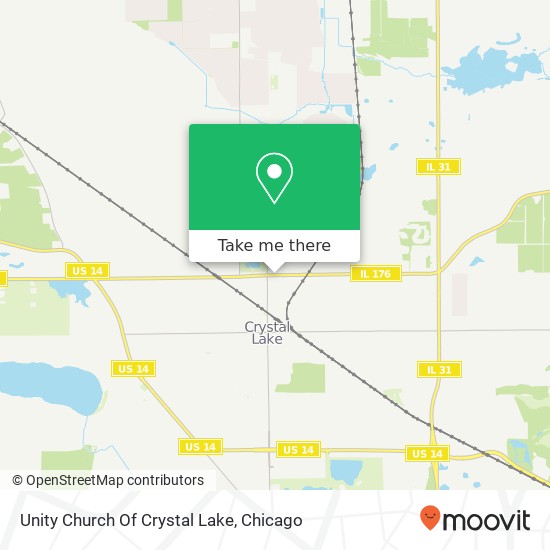 Unity Church Of Crystal Lake map