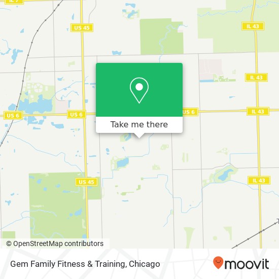 Mapa de Gem Family Fitness & Training