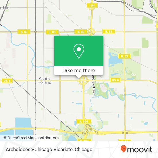 Archdiocese-Chicago Vicariate map