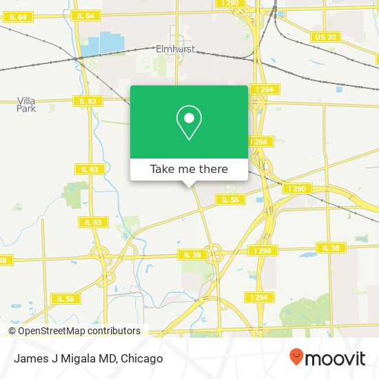 James J Migala MD map