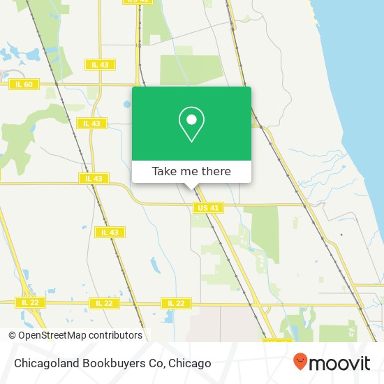 Chicagoland Bookbuyers Co map