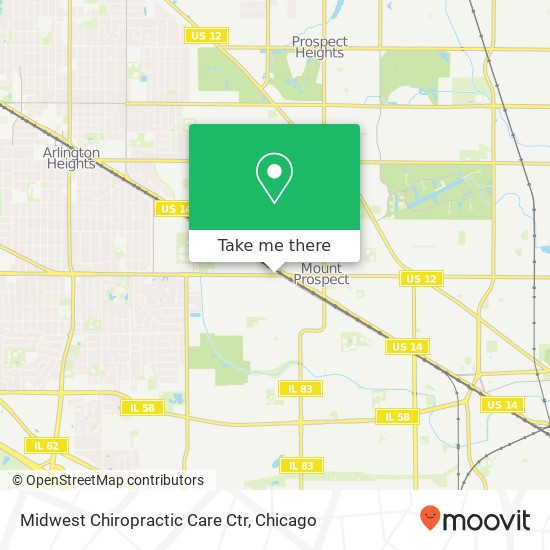 Mapa de Midwest Chiropractic Care Ctr