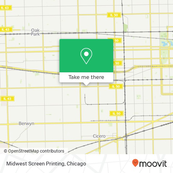 Mapa de Midwest Screen Printing