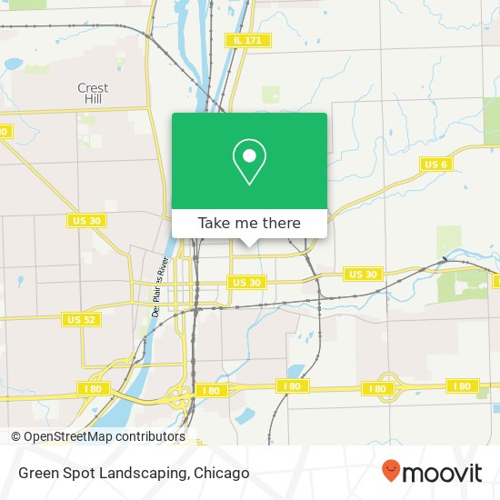 Green Spot Landscaping map