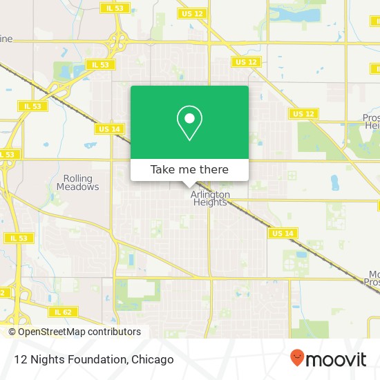 12 Nights Foundation map