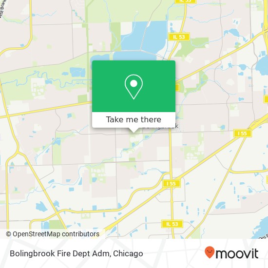 Mapa de Bolingbrook Fire Dept Adm