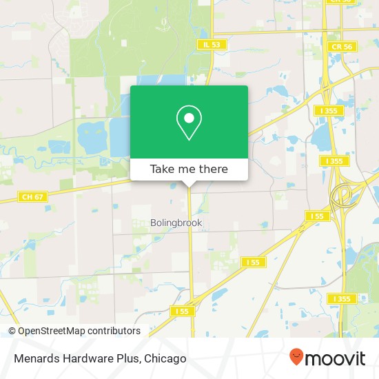 Mapa de Menards Hardware Plus