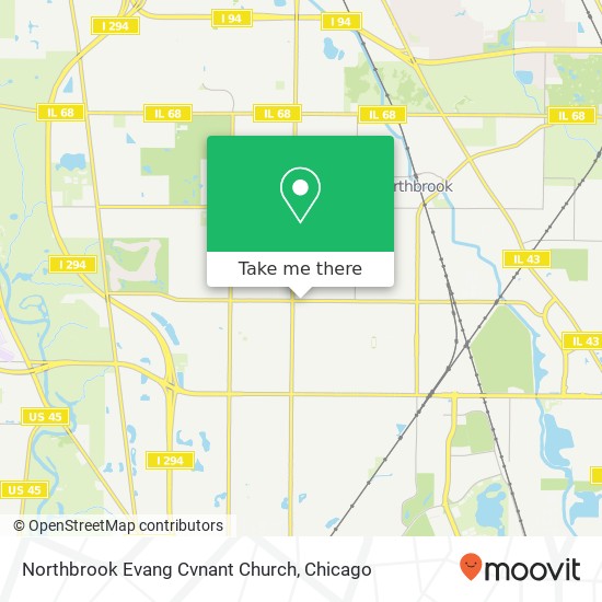 Northbrook Evang Cvnant Church map