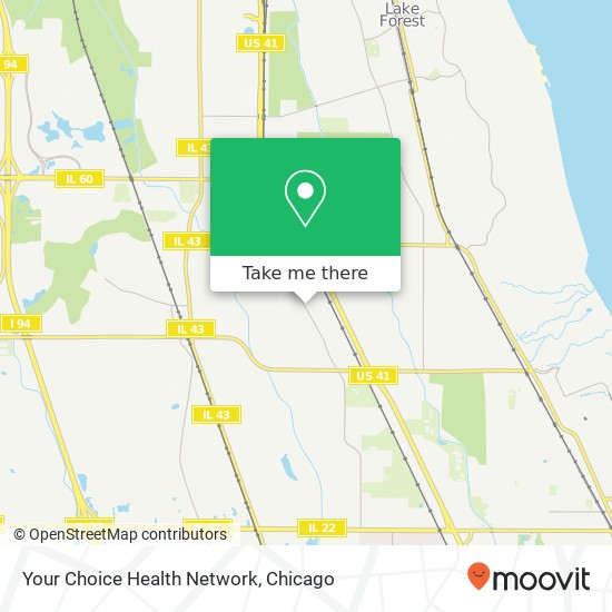 Mapa de Your Choice Health Network