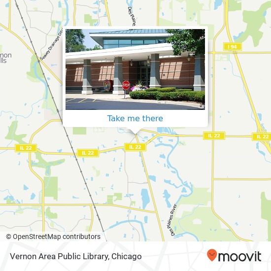 Vernon Area Public Library map