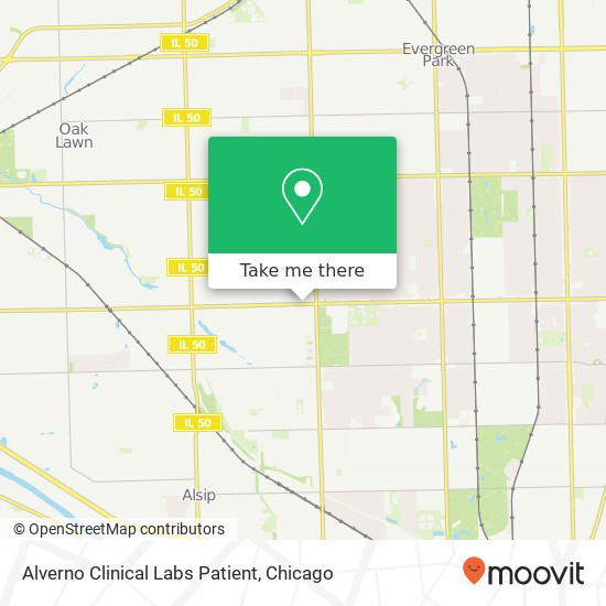Alverno Clinical Labs Patient map