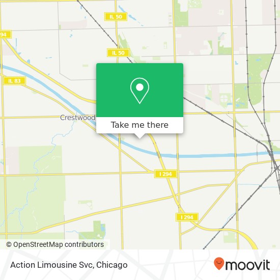 Action Limousine Svc map