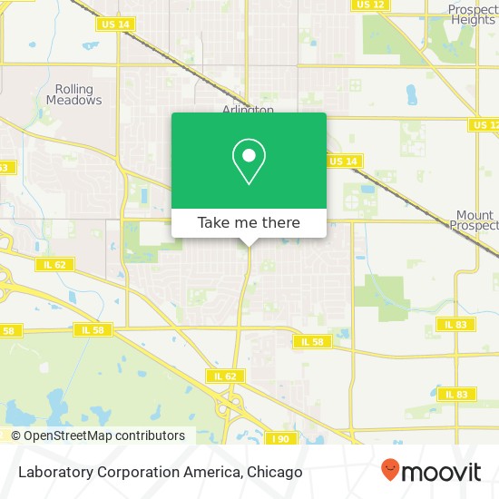 Laboratory Corporation America map