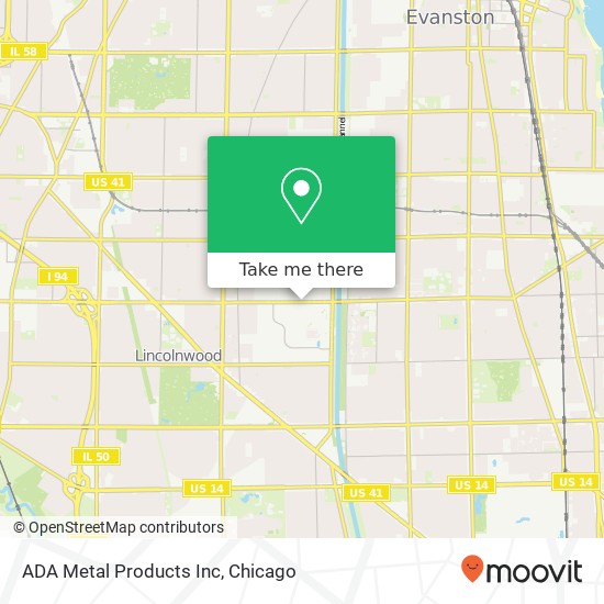 Mapa de ADA Metal Products Inc