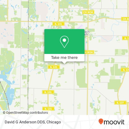 David G Anderson DDS map