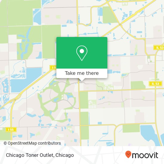 Mapa de Chicago Toner Outlet