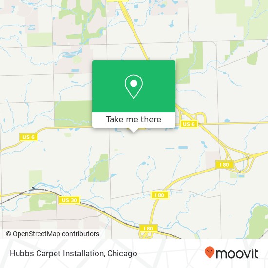 Hubbs Carpet Installation map