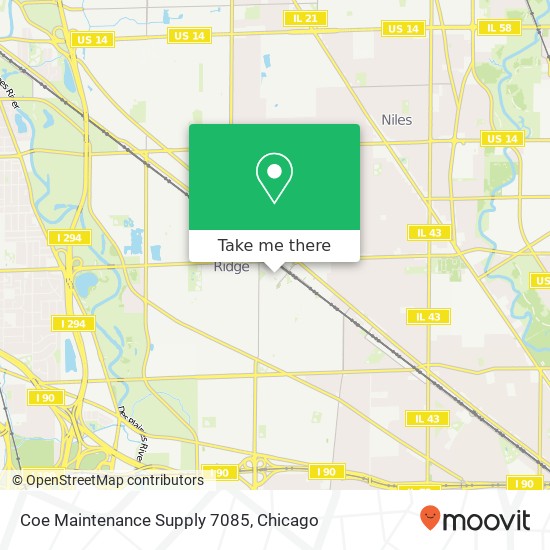 Coe Maintenance Supply 7085 map