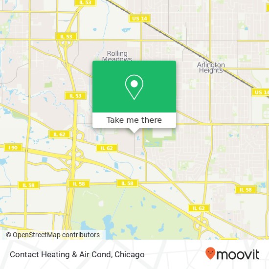 Contact Heating & Air Cond map