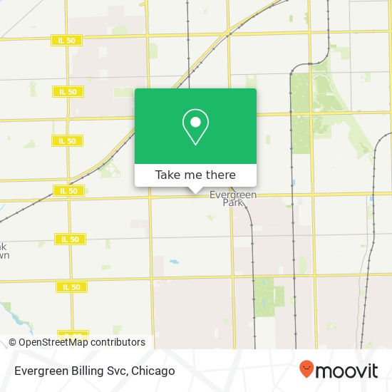 Evergreen Billing Svc map