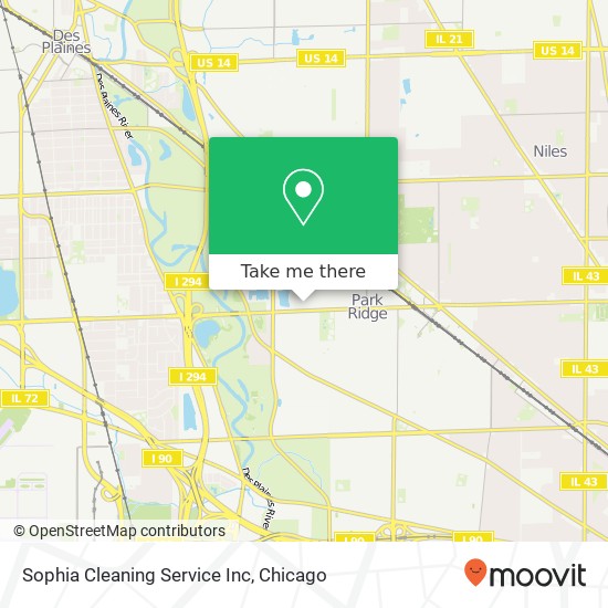Mapa de Sophia Cleaning Service Inc
