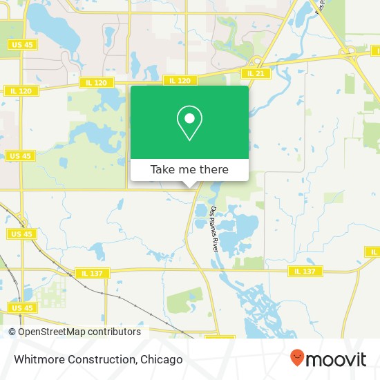 Whitmore Construction map