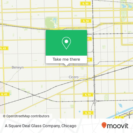 A Square Deal Glass Company map