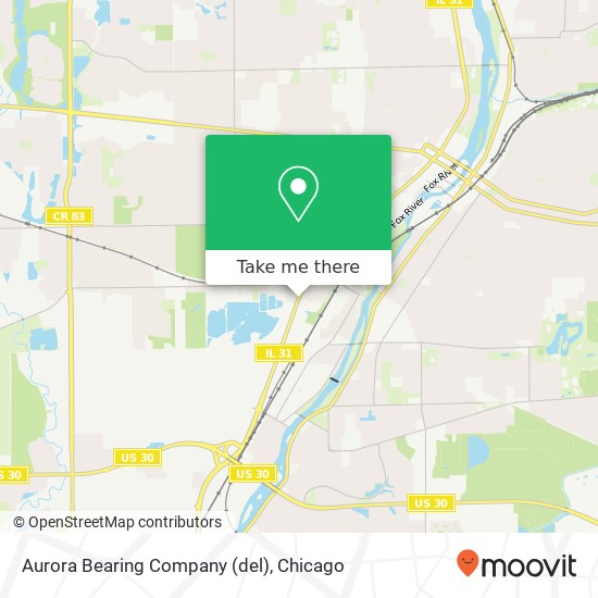 Mapa de Aurora Bearing Company (del)