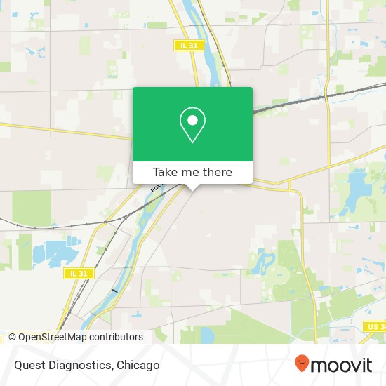 Quest Diagnostics map