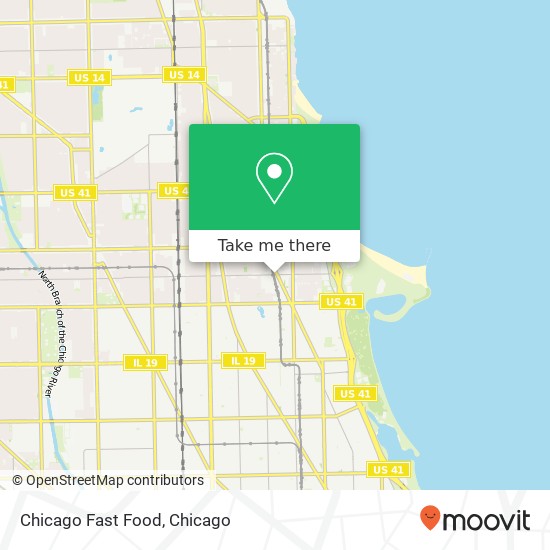 Mapa de Chicago Fast Food