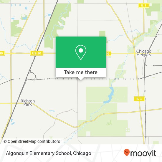 Algonquin Elementary School map