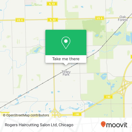 Rogers Haircutting Salon Ltd map