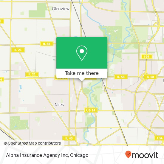 Mapa de Alpha Insurance Agency Inc