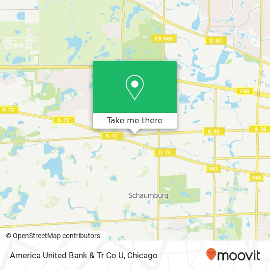 America United Bank & Tr Co U map