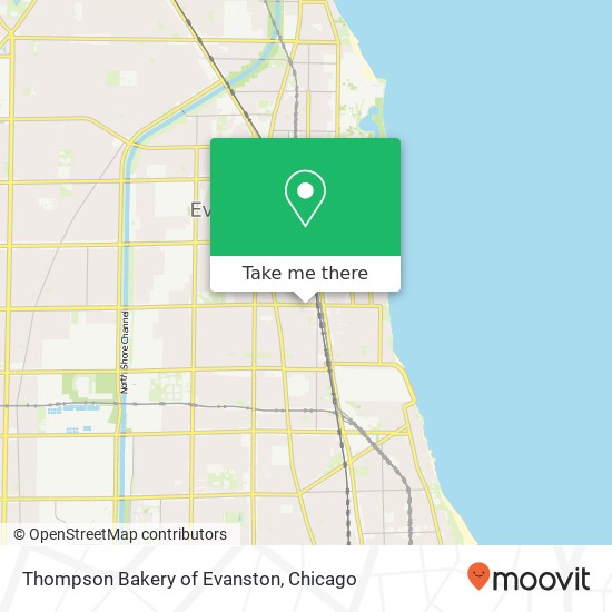 Mapa de Thompson Bakery of Evanston